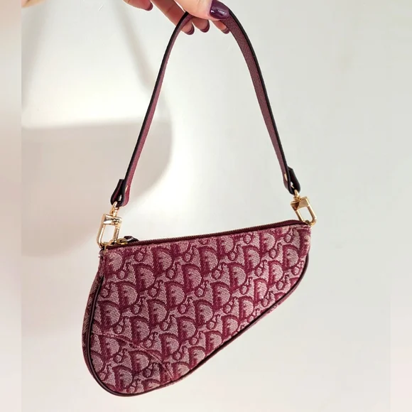 Dior trotter saddle bag - Merlot color - Picture 1 of 16